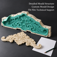 Moule de décoration de porte en résine Tietuo + noyau en silicone PU C296-G2, texture de pierre réaliste, spécialiste des moules décoratifs