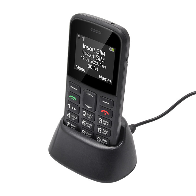 Factory MXMID B210 Big Button Cheap Senior Feature Mobile Cell Keypad Phone Type-C Port SOS for Elderly Charging Dock Optional