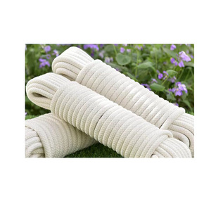 Corda rivestita in cotone macramè con corde di cotone intrecciate di lunghezza personalizzata 5mm-20mm <span class=keywords><strong>per</strong></span> articoli imballati in macramè - Product Image 1