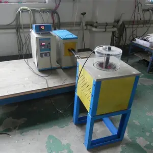 ZGM-MF15 15KVA IGBT small MF Induction Melting Machine with a Tilting Furnace for 5-10kg gold/silver/gold