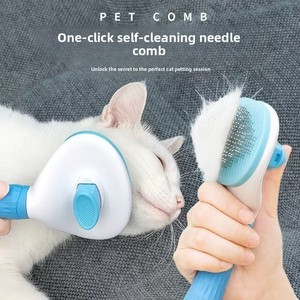 Peine Manual ABS para Mascotas, Herramienta para Eliminar Pelo Suelto, Cepillo para Afinar y Eliminar el Pelo de Gatos, Suministros para Mascotas - Product Image 2
