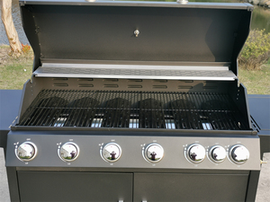 Fournisseur chinois Fournisseur de barbecue noir Brûleur intégré au propane pour jardin extérieur Brûleur latéral naturel Barbecue à gaz - Product Image 3