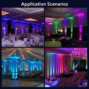 بطارية RGBWA + Uplights قابلة لإعادة الشحن لاسلكية 6*18 وات تعمل بالطاقة DMX512 يعمل بالتطبيق بالتحكم عن بعد وتنشيط الصوت - Product Image 4