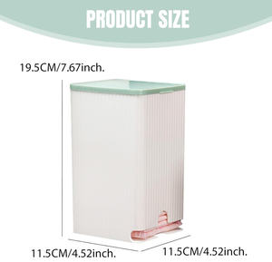 Boîte de rangement murale multifonctionnelle légère pour serviettes hygiéniques, en plastique, pour mouchoirs et bâtonnets de coton, idéale pour les salles de bain - Product Image 2