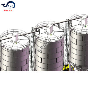 Réservoir de silo de ciment de qualité professionnelle avec certificat CE Nouvelle machine de convoyeur à vis électrique - Product Image 5