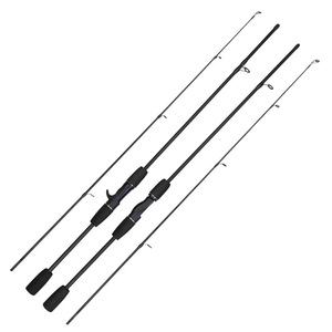 Lure Rod 6m Medium Fast Action SIC Guides Sea Fishing Bass Saltwater Fishing Fiberglass Black - Product Image 2