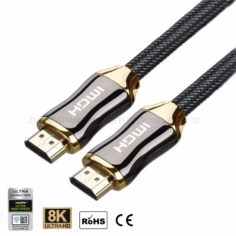 HOT Selling Latest Version 8K HDMI Ultra High Speed 8K 60HZ 4K 120HZ YUV444 Male to Male HDMI Cable