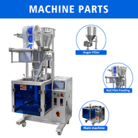 Machine d'Emballage et de Remplissage Automatique Verticale pour Petits Snacks, Aliments Soufflés, Popcorn et Chips de Pommes de Terre, avec Azote