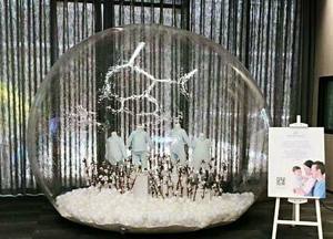이글루 1.8m/2m/4m 눈싸움 풍선 스노우 글로브 버블 텐트 팽창 된 스노우 글로브 사진 부스 판매 투명 - Product Image 5