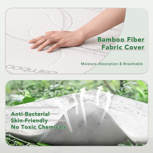 Colchón de espuma viscoelástica personalizado de alta calidad para niños, colchón plegable extraíble de fibra de bambú para bebés pequeños - Product Image 3