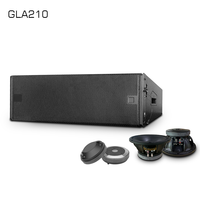 GLA210 Çift 10 İnç Pasif Line Array Hoparlör 1600W Tepe Gücü 8 Ohm Profesyonel PA Hoparlör Sahne Kiralama Turne Etkinlikleri için