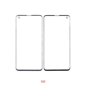 Lentille en verre pour Samsung Galaxy <span class=keywords><strong>S10</strong></span> Plus 5G S10e <span class=keywords><strong>S10</strong></span> + <span class=keywords><strong>G970</strong></span> G973 G975 G977 Lentille extérieure en verre avant avec Oca - Product Image 1
