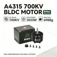 Moteur Outrunner puissant A4315 700KV à couple élevé pour hélices de 13-15 pouces 3-12S pour drones FPV Freestyle à charge lourde et avions RC
