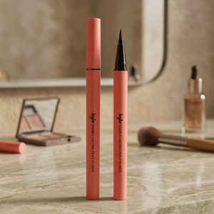 Kibo Double Lasting Waterproof Liquid Eyeliner Pen and Eyeliner Stamp 0.6g Options 01,02 - Product Image 2