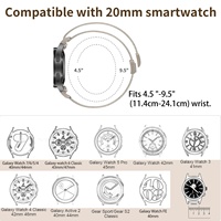 CHARM - Bracelet en nylon sergé avec nœud chinois et boucle magnétique réglable, compatible avec les montres de 20/22 mm, modèle 456
