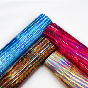 Nhà Sản Xuất Bán Buôn Kim Loại Màu Rắn Truyền Nhiệt Cầu Vồng Ba Chiều Lá Vật Nuôi Chất Liệu Cho Da Vải - Product Image 6