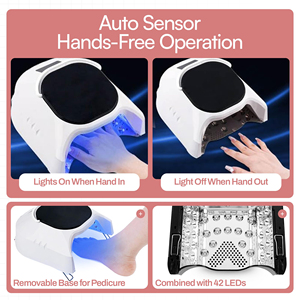 Lampe UV LED sans fil portable professionnelle haute puissance 86W pour le séchage des ongles, idéale pour la manucure en salon - Product Image 5