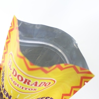 Kantung berdiri Foil aluminium cetak kustom-kelas makanan, dapat digunakan kembali untuk dendeng, coklat & makanan ringan kacang