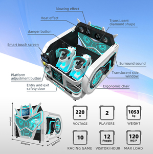 Simulador de Vuelo 9D para Parques de Atracciones, Productos de Entretenimiento, Simulador de Realidad Virtual, Videojuego Arcade, para Zonas de Centro Comercial - Product Image 4