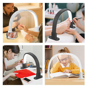 Nouvelle <span class=keywords><strong>lampe</strong></span> LED de bureau <span class=keywords><strong>mini</strong></span> demi-lune, température de couleur 3000-6500K, design incurvé, <span class=keywords><strong>lampe</strong></span> à ongles pour nail art et extension de cils - Product Image 3