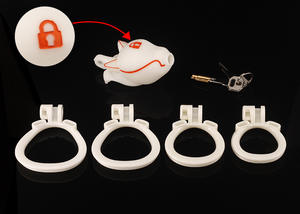 2025 Nieuwe Aankomst Hondenhoofd Kuiskooi Volwassen Seksspeeltje Met Slot <span class=keywords><strong>Nylon</strong></span> Rubberen Kuiskooi Voor Mannen Man Mannelijk Lichaam - Product Image 6