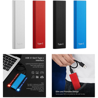 Mini Disque SSD Portable (Solid State Drive) 8TB 1TB 2TB 4TB Disque Dur Externe Wavy pour Extension de Stockage