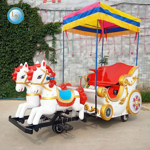 LINO <b>Coin</b> Operated 12V <b>Battery</b> Electric Motorized Animal Kiddie Horse Ride on Bumper Car with Color Lights for Kids (150kg Load) - Product Image 6