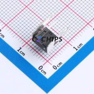 TC-1102N-B-B-B Tactile Switch Bent Lead Through Hole,6x6mm Switch Single Pole Single Throw Round Button 1.6N Right Angle Insert - Product Image 2