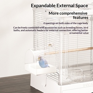 Wholesale High Standing Large Outdoor Cheap Wrought Iron Canary <strong>Bird</strong> <strong>Cage</strong> Breeding Big <strong>Cage</strong> - Product Image 2
