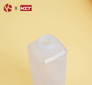 Frasco de Plástico Transparente Sem BPA com Bomba para Molho, Xarope e Mel, Garrafa Quadrada Compressível com Cabeça de Bomba Removível para Padaria - Product Image 5
