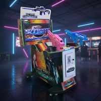 Machine de jeu vidéo d'arcade de tir 3 en 1 Ultra Fire Power de 32 pouces, tirant sur les zombies, les extraterrestres, simulateur d'arcade