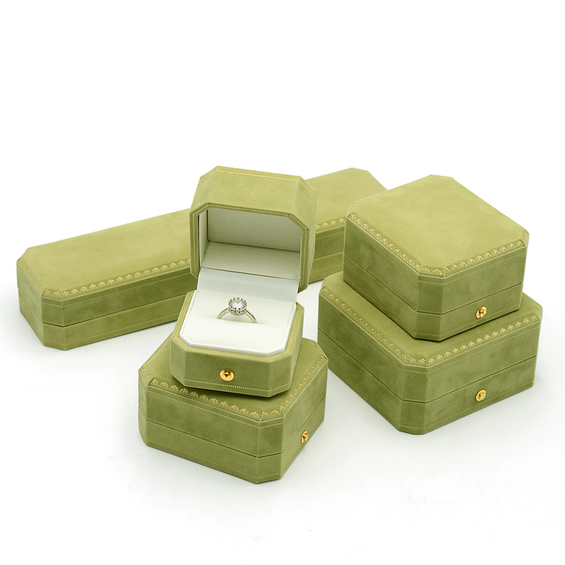 green jewelry box set
