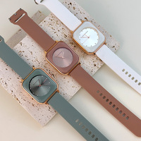 Montres Timex pour femmes en gros, mode féminine à bon prix, montres carrées rétro en caoutchouc souple pour femmes