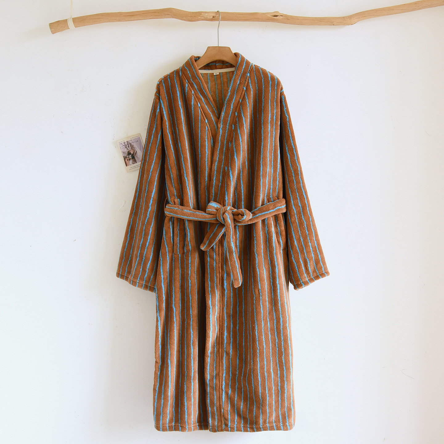 Brown blue stripe