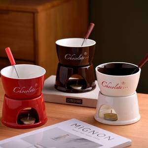 Tasse à <span class=keywords><strong>fondue</strong></span> au chocolat en céramique résistante aux hautes températures, style influenceur créatif transfrontalier japonais-coréen, simple - Product Image 1
