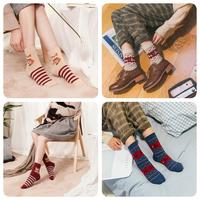Chaussettes de Noël en boîte Nouvelles chaussettes en laine thermique d'automne et d'hiver Chaussettes épaissies et chaudes