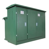 Projet EPC de sous-station électrique de type boîtier de style américain, transformateur combiné monté sur socle extérieur pour l'énergie renouvelable