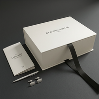 Boîtes cadeaux de mariage rigides magnétiques de luxe avec logo personnalisé et revêtement UV, design industriel