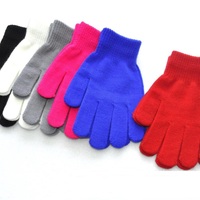Gants magiques d'hiver pour femmes, gants chauds à doigts entiers, mitaines tricotées douces et colorées pour adultes