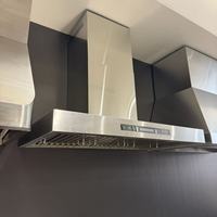 Hotte de cuisine en acier inoxydable de 36 pouces, 2000 m³/h, télécommande, écran LED tactile, 3 vitesses avec filtre à déflecteur