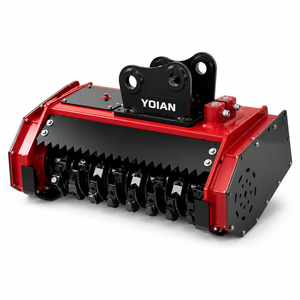 <b>Hydraulic</b> Driven Forestry Mulcher Excavator Accessory Heavy Duty Brush <b>Cutter</b> Pasture Land Clearing Tool - Product Image 4