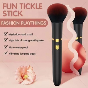 Vibratore a Forma di Pennello da Trucco Personalizzabile con Logo, Stimolatore Clitorideo e Vaginale per Donne, Discreto per il Piacere Personale - Product Image 2