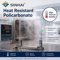 Plaque de toiture en polycarbonate solide entièrement transparente, épaisseur de 1 à 10 mm, utilisation en extérieur avec protection UV et ignifuge
