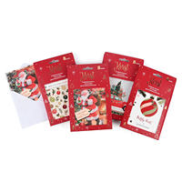 Cartes de vœux de Noël personnalisées imprimées sur papier, cartes postales, cartes de vœux de Noël avec enveloppe