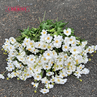Bunga Cosmos Putih Buatan DC216, Bunga Sutra Daisy Liar untuk Dekorasi Pernikahan & Rumah