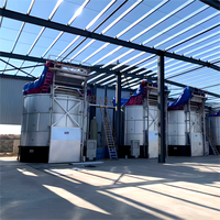 ODM usine 10m3/d énorme fermenteur d'engrais tour de compost de déchets de ferme avicole automatique