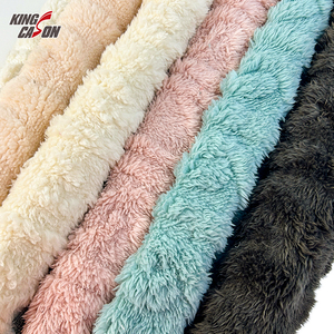 Conceptions populaires en gros 100% Polyester deux côtés personnalisation Jacquard couleurs Shu velours <span class=keywords><strong>Sherpa</strong></span> tissu pour pantoufles jouets chiffons - Product Image 2