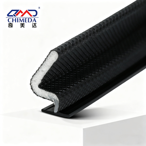 Bande d'étanchéité pour cadre de porte, coupe-vent et insonorisante, bande d'étanchéité recouverte de PU pour rainure de porte en bois - Product Image 1