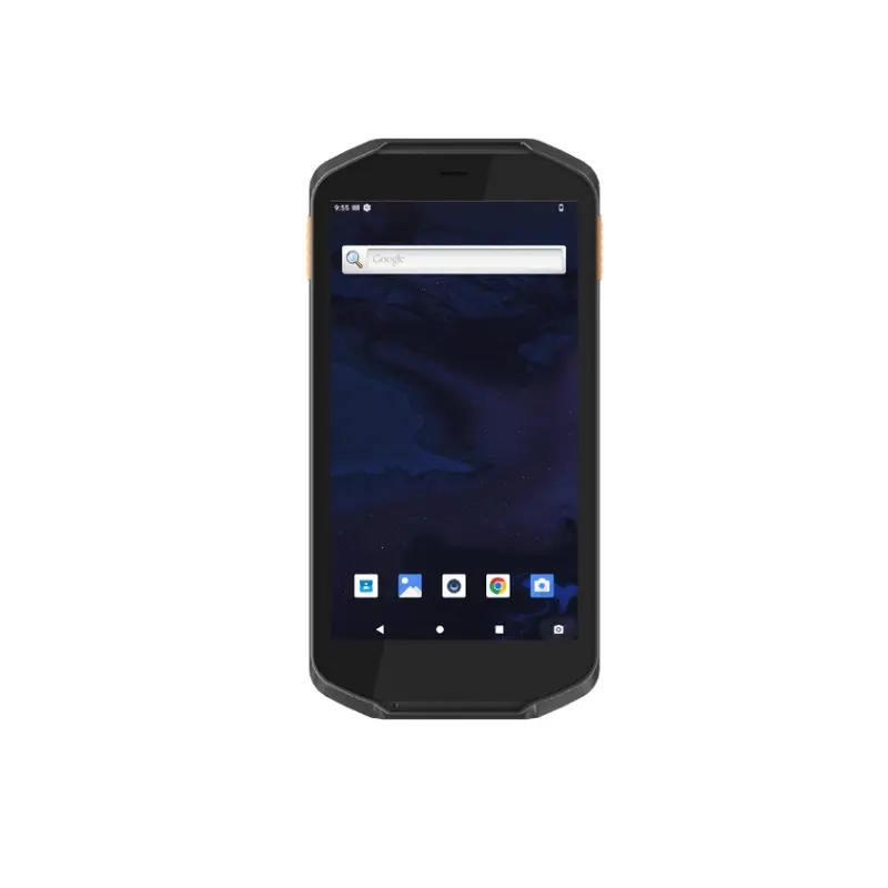 Robuuste Android Handheld Pda-Terminal Met 5-Inch Scherm 4Gb Geheugen Cpu Pos-Systeem Magazijn Barcodescanner Mobiele Apparaatvoorraad