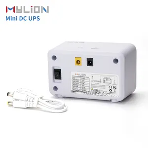 Mylion Alimentation sans interruption MU68 12V 3A 12000mAh Mini DC UPS Batterie de secours pour routeur WiFi ONT ONU Gateway